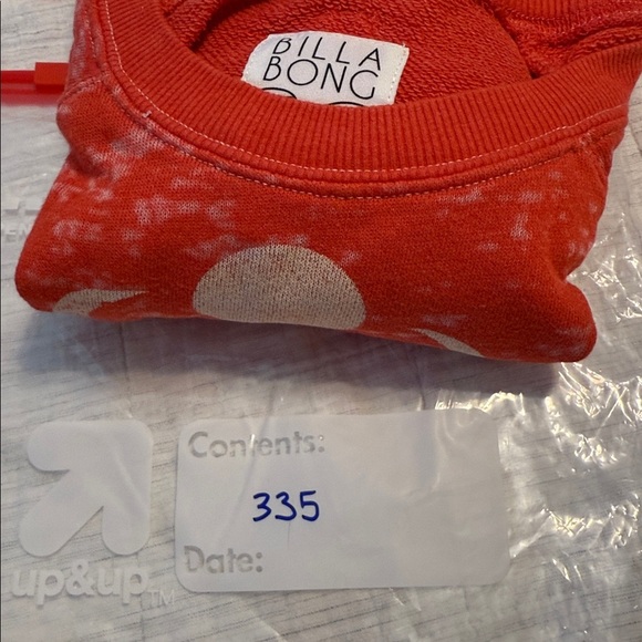 Billabong Orange Moon Magic Cow Skull Sweatshirt Small - Picture 7 of 7